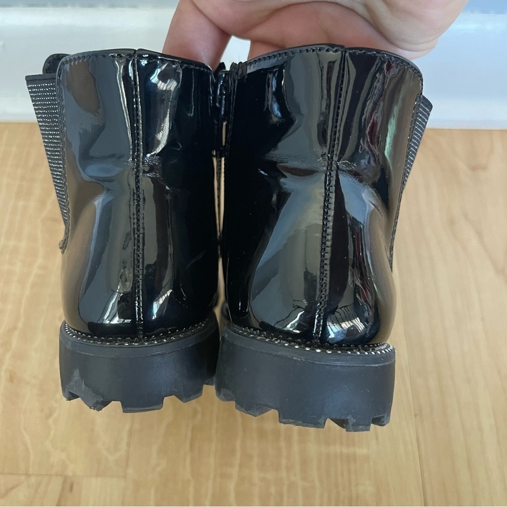 Mix No. 6 Chelsie Size 9M Ankle Booties Toddler Patent Leather Size Zip Boots - Picture 7 of 10